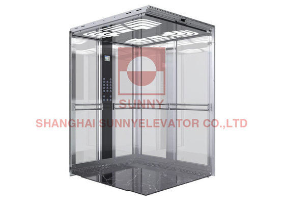 elevador automático VVVF do dispositivo do salvamento do elevador hidráulico do passageiro 1000kg