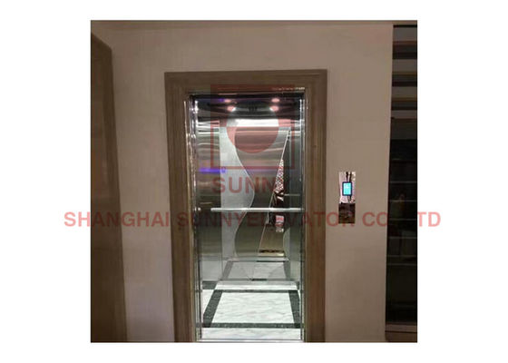 elevador de 3 andares do elevador da casa do MRL da tração Gearless interna da casa de campo 400kg