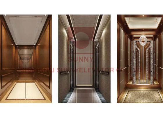O agregado familiar compacto interior do elevador da casa da observação de 450KG VVVF aplicou-se