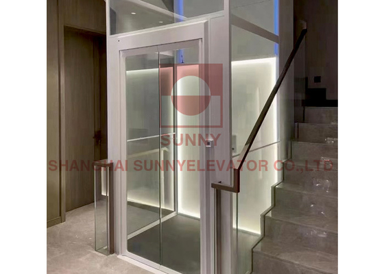 porta hidráulica de 300kg Mini Residential Elevator Center Opening para a casa