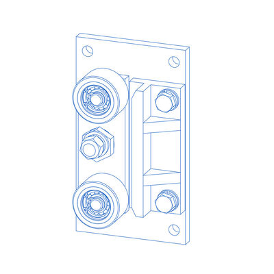 Mochila de elevador Roller Guia Sapatos Com Material PU Peças sobressalentes Elevador