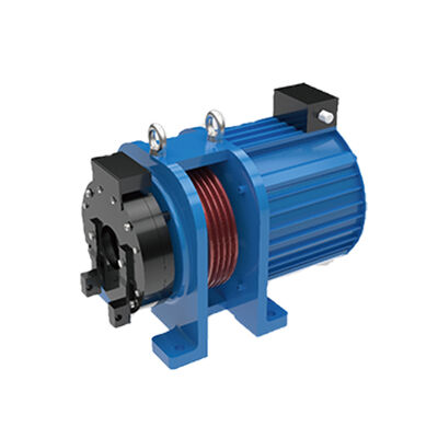 0.5~1.75m/s Máquina de tração de elevador de velocidade nominal com capacidade de carga de 450-630KG e tensão nominal de 380V
