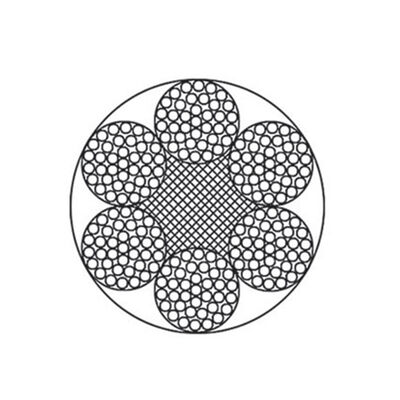 CHINA Elevator Round Steel Wire Rope 6x37, Fiber/Steel Core, Galvanized Surface, 1570-1870MPa For Hoisting fornecedor