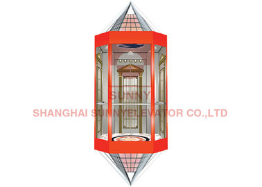 Elevador de vidro panorâmico de aço inoxidável do elevador da linha fina da observação