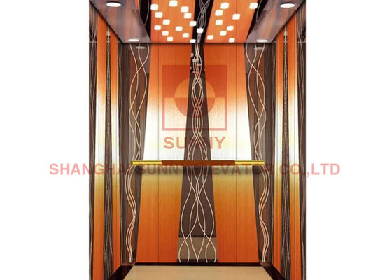 Elevador panorâmico do elevador do passageiro da casa de aço inoxidável do espelho