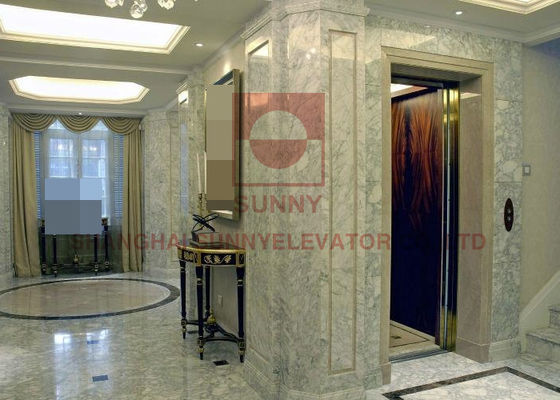 elevadores residenciais 304 de aço inoxidável da casa da casa de campo de 400kg 0.5m/S
