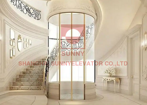 Elevadores residenciais privados luxuosos elegantes da casa do uso 250kg da casa