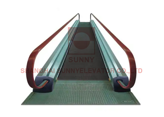 0.5m/S Escalator e passarela móvel com sistema de poupança de energia aço inoxidável / alumínio
