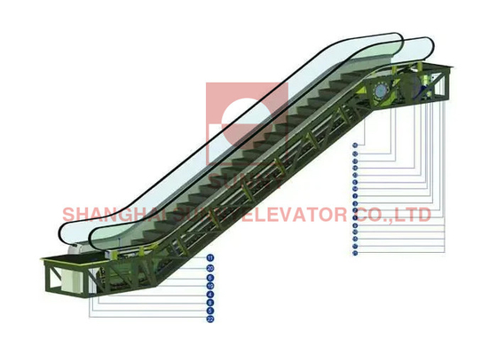 600 mm/800 mm/1000 mm Escalatorias mecânicas personalizadas para o exterior Passeios móveis à prova d'água