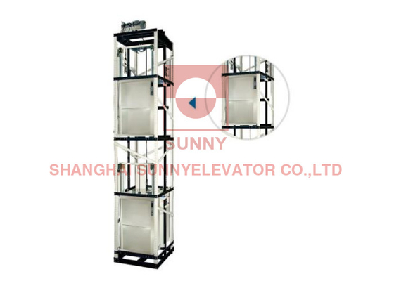Silencioso Pequeno Restaurante de aço inoxidável Hotel Cozinha Alimentos Elevador Elétrico Dumbwaiter Elevador