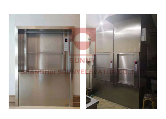 0.4m/S Kitchen Food Dumbwaiter Elevator com tecnologia de modulação de frequência VVVF