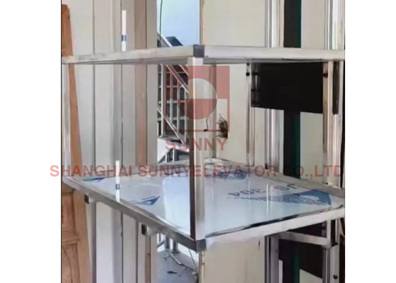 Restaurante Cozinha Mini Food Elevator 100kg Dumbwaiter Elevador Modern 304 aço inoxidável