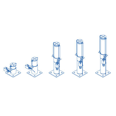 Amortecedor de óleo para elevador de peças de elevador com velocidade nominal ≤1,75m/s