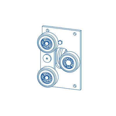 Mochila de elevador Roller Guia Sapatos Com Material PU Peças sobressalentes Elevador