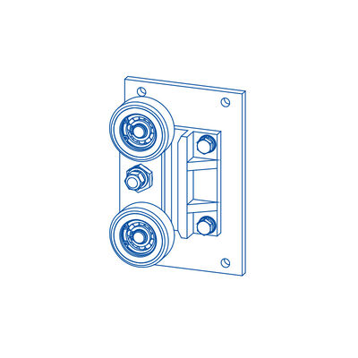 Mochila de elevador Roller Guia Sapatos Com Material PU Peças sobressalentes Elevador