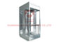 elevador panorâmico de vidro de construção de madeira do corrimão 3C de 630kg VVVF