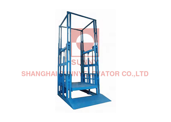200 kg-1000 kg Elevador de carga vertical Pequenos produtos hidráulicos Elevador de armazenagem Elevador de carga