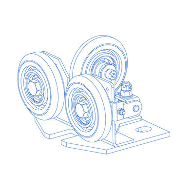 Materiais de borracha/PU Guia de rolos semielásticos de calçado Partes de segurança de elevadores