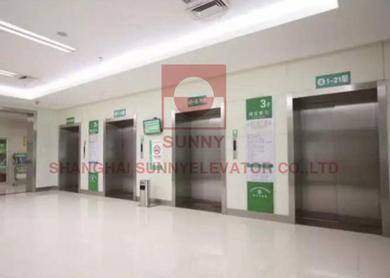 1600kg Carga 1,75m/s Velocidade Elevador hospitalar com design de cabine orientado para pessoas para uso médico