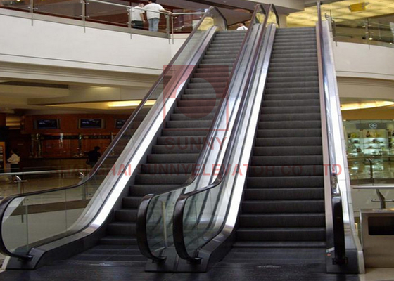 As escadas residenciais da escada rolante do shopping de VVVF 800mm moderaram o vidro