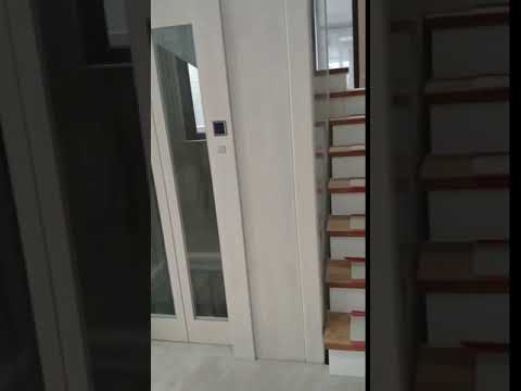 Elevador residencial da movimentação hidráulica da faca da porta dobro para o controle de tecla