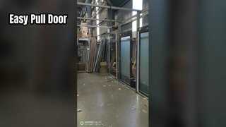 Porta puxada à mão